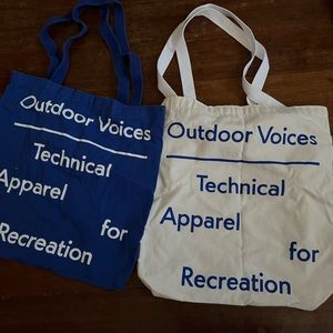 TWO Outdoor Voices Tote OV totes